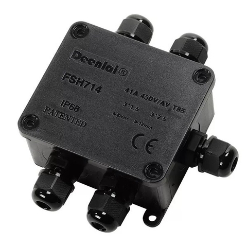 Hộp Nối Điện Chống Nước 2 3 4 5 6 Ngả Deenlai FSH714 Chống Nước, Ngoài Trời IP68 - Linh kiện đèn led Zalaa