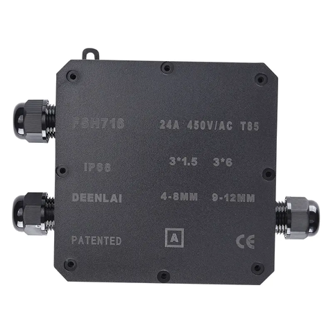 Hộp Nối Điện Deenlai FSH716-A - Chia nhiều cổng từ 2 đến 12 ngả, Chống nước, Ngoài trời IP68 - Linh kiện đèn led Zalaa