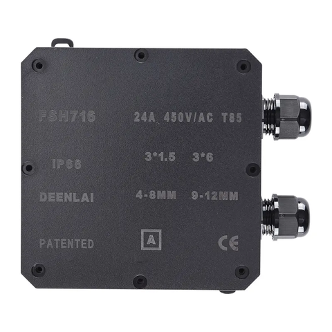 Hộp Nối Điện Deenlai FSH716-A - Chia nhiều cổng từ 2 đến 12 ngả, Chống nước, Ngoài trời IP68 - Linh kiện đèn led Zalaa