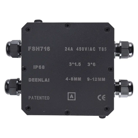 Hộp Nối Điện Deenlai FSH716-A - Chia nhiều cổng từ 2 đến 12 ngả, Chống nước, Ngoài trời IP68 - Linh kiện đèn led Zalaa