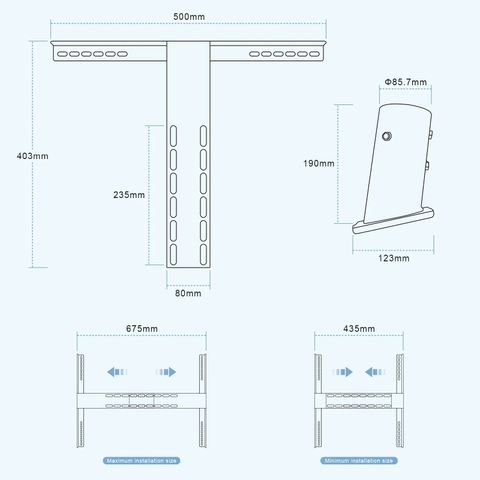 Giá Đỡ Tấm Pin Mặt Trời 76mm Có Thể Điều Chỉnh/Adjustable 76mm Solar Panel Mount Bracket | ZALAA OEM Theo Yêu Cầu
