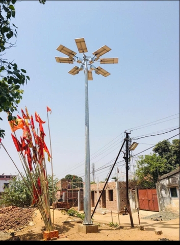 Giải Pháp Nâng Hạ Thông Minh Cho Cột Đèn Chiếu Sáng Năng Lượng Mặt Trời ZALAA