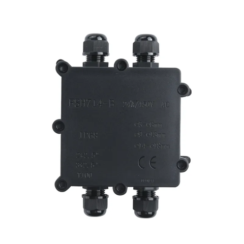 Hộp Nối Điện Chống Nước 2 3 4 5 6 Ngả Deenlai FSH714-B Chống Nước, Ngoài Trời IP68 - Linh kiện đèn led Zalaa