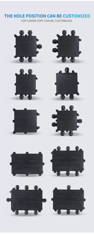 Hộp Nối Điện Chống Nước 2 3 4 5 6 Ngả Deenlai FSH714-B Chống Nước, Ngoài Trời IP68 - Linh kiện đèn led Zalaa