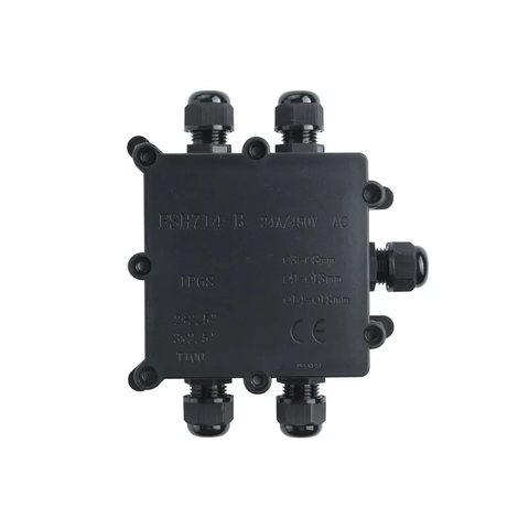 Hộp Nối Điện Chống Nước 2 3 4 5 6 Ngả Deenlai FSH714-B Chống Nước, Ngoài Trời IP68 - Linh kiện đèn led Zalaa