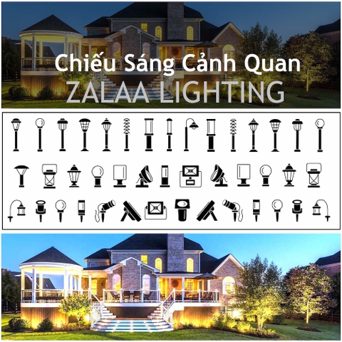 Đầu Đèn Trang Trí Công Viên Năng Lượng Mặt Trời Kết Hợp Điện Lưới AC 220V
