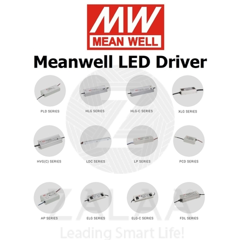 Driver LED Meanwell - Báo giá linh kiện lắp ráp Đèn Chiếu Sáng L.E.D