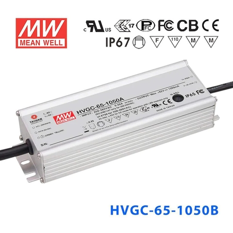 Nguồn Meanwell HVGC-65 | LED Driver sử dụng cho Đèn LED ngoài trời từ 65W