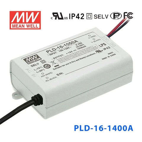 Nguồn Meanwell PLD-16 - LED Driver sử dụng cho Đèn chiếu sáng trong nhà