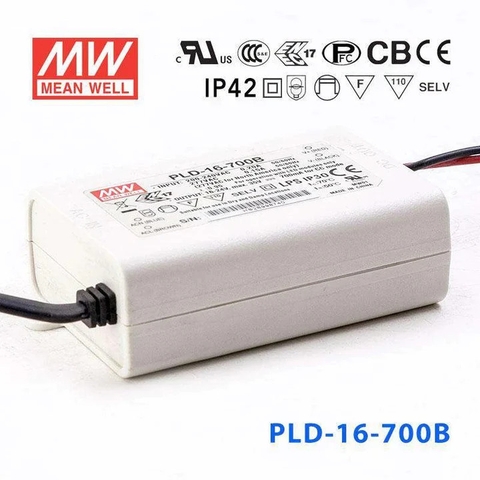 Nguồn Meanwell PLD-16 - LED Driver sử dụng cho Đèn chiếu sáng trong nhà