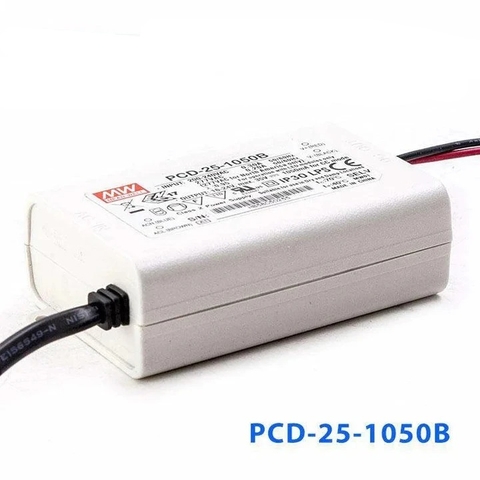 Nguồn Meanwell PCD-25 - LED Driver sử dụng cho Đèn chiếu sáng trong nhà