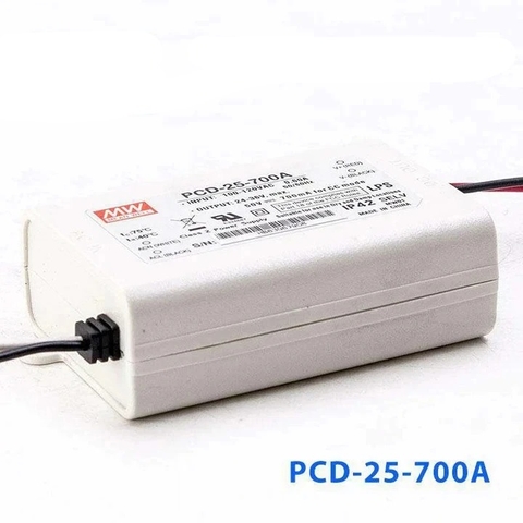 Nguồn Meanwell PCD-25 - LED Driver sử dụng cho Đèn chiếu sáng trong nhà