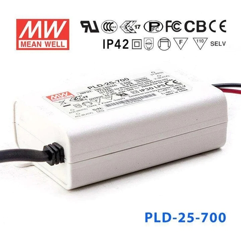 Nguồn Meanwell PLD-25 - LED Driver sử dụng cho Đèn chiếu sáng trong nhà