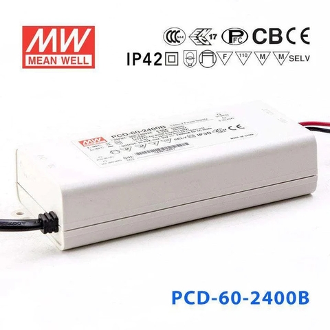 Nguồn Meanwell PCD-60 - LED Driver sử dụng cho Đèn chiếu sáng trong nhà