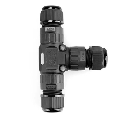 Đầu Nối Điện Chữ T Chia 3 Cổng M20T-3P Chống nước, Ngoài trời IP68 - Linh kiện đèn led Zalaa