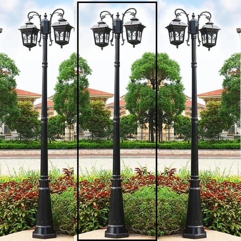 Trụ Cột Và Đèn Cảnh Quan Sân Chùa, Nhà Thờ, Đền, 2 Bóng cho Trụ cao từ 2m-5m ZALAA