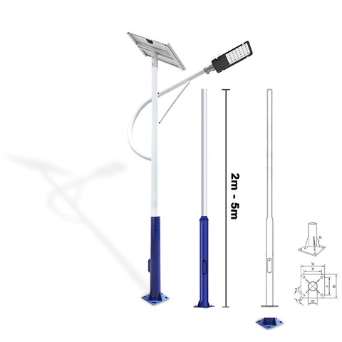 Cột Ống Thép / Trụ Sơn Tĩnh Điện cho Cột đèn từ 2m đến 6m