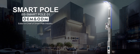 Trụ Cột Thông Minh ZBS-Smart Pole 02 ZALAA OEM/ODM cho Thành Phố hiện đại mới