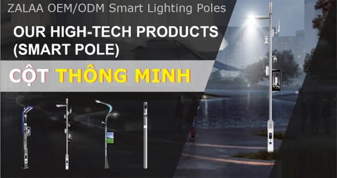 Trụ Cột Thông Minh ZBS-Smart Pole 02 ZALAA OEM/ODM cho Thành Phố hiện đại mới