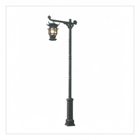 Trụ Đèn LED Sân Vườn Châu Âu - Kiểu dáng Đầu Tháp Mái Chùa, Đình Cổ Điển | ZSV-GLP EU003