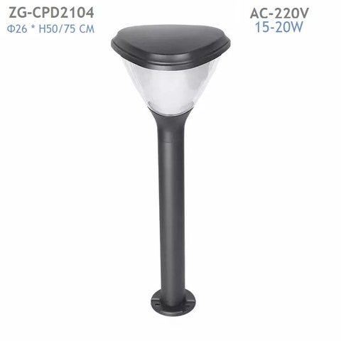 Trụ Đèn LED Sân Vườn Năng Lượng Mặt Trời Kiểu Mới ZALAA ZG-CPD2104
