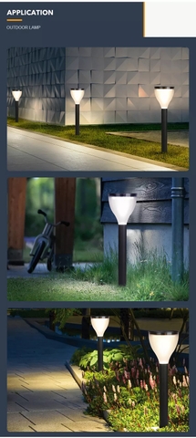 Trụ Đèn LED Trang Trí Sân Vườn Năng Lượng Mặt Trời ZALAA ZG-CPD4804