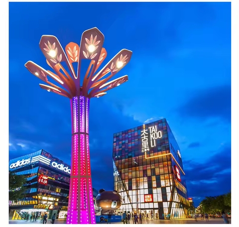 Trụ Đèn Trang Trí Rgb ZALAA Chiếu Sáng Cho Dự Án Công Viên Ánh Sáng Kiểu Hoa Ly - LED Tree Lights