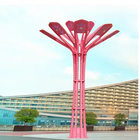 Trụ Đèn Trang Trí Rgb ZALAA Chiếu Sáng Cho Dự Án Công Viên Ánh Sáng Kiểu Hoa Ly - LED Tree Lights