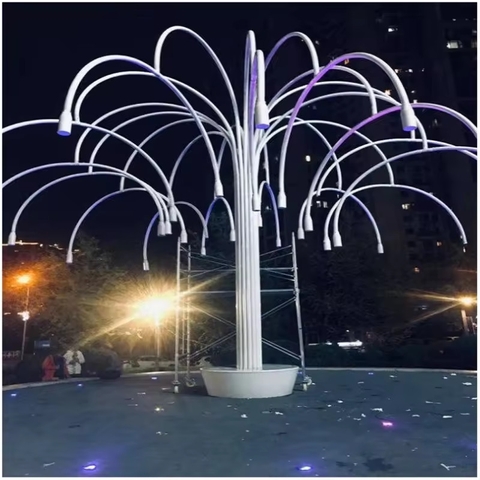 Trùm Cột Đèn ZALAA Kiểu Dáng Cây nhiều cành Đẹp Lạ Giải Pháp Chiếu Sáng Nghệ Thuật cho sân vườn Khu đô thị, Công Viên