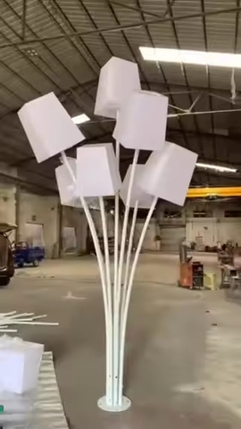 Trùm Nhiều Cột Đèn ZALAA Đẹp Lạ Giải Pháp Chiếu Sáng Nghệ Thuật cho sân vườn Khu đô thị, Công Viên