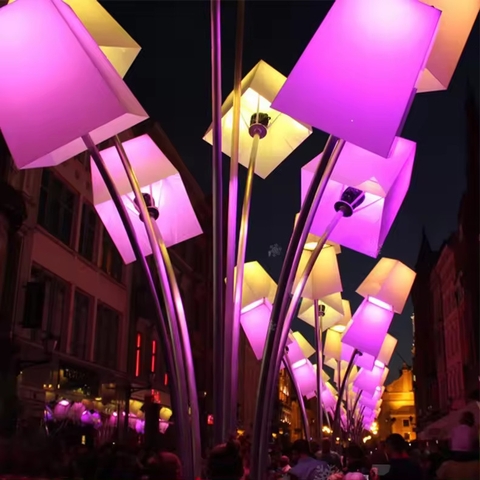 Trùm Nhiều Cột Đèn ZALAA Đẹp Lạ Giải Pháp Chiếu Sáng Nghệ Thuật cho sân vườn Khu đô thị, Công Viên