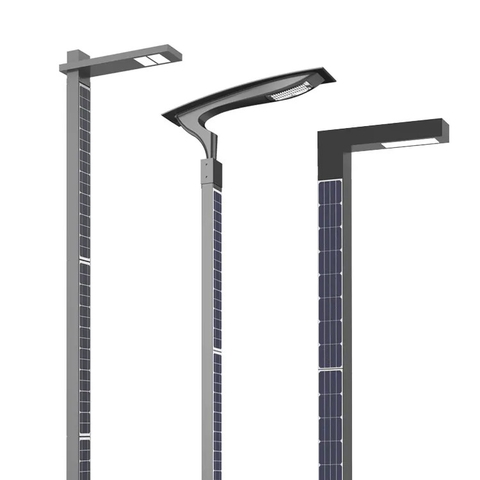 Trụ Cột Năng Lượng Mặt Trời Tấm Pin Thẳng Đứng ZSR-08 20W H3,5M