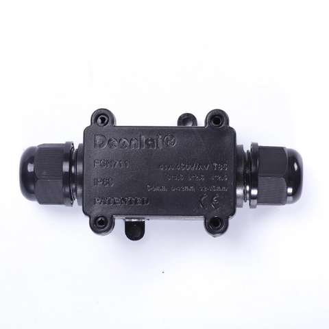 Hộp Chống Thấm Nước 2 Đầu Deenlai FSH711-2 Ngoài Trời IP68 - Linh kiện đèn led Zalaa