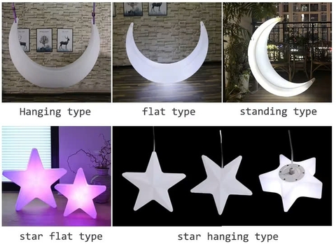 Vườn Ánh Sáng mùa thu với đèn led trang trí hình Con Thỏ và hình Trăng Sao phát sáng Zalaa cho các Dự án chiếu sáng mới