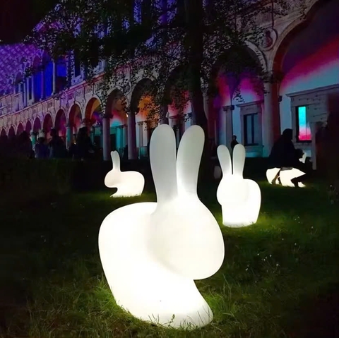 Vườn Ánh Sáng mùa thu với đèn led trang trí hình Con Thỏ và hình Trăng Sao phát sáng Zalaa cho các Dự án chiếu sáng mới