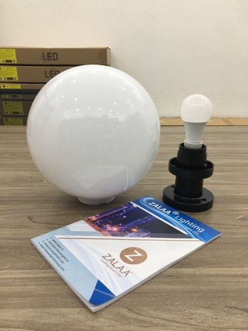 Đèn Trụ Cổng Cầu Đục D300, đuôi đèn E27