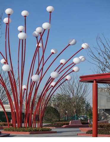 Trùm Cột Đèn ZALAA Trang Trí Chiếu Sáng Nghệ Thuật Địa Điểm Checkin, Công viên sân vườn, Khu đô thị mới