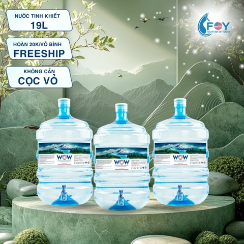 COMBO Nước Tinh Khiết Đóng Bình 19L WOW LUXURY