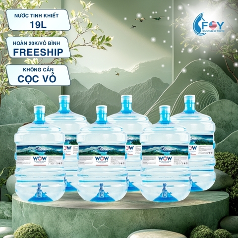 COMBO Nước Tinh Khiết Đóng Bình 19L WOW LUXURY