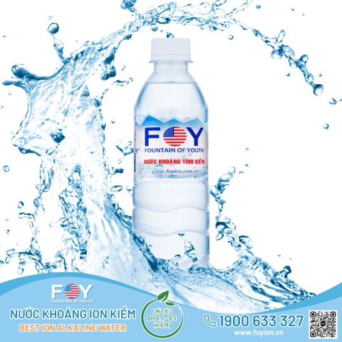 Nước Khoáng ION Kiềm 350ml FOY (Thùng 24 Chai)
