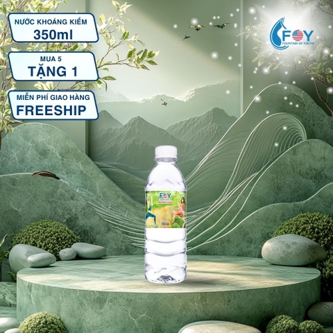 COMBO 3 thùng - Nước khoáng ion kiềm chai 350ml FOY Artist