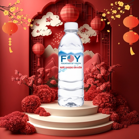 Nước Khoáng ION Kiềm 350ml FOY (Thùng 24 Chai)