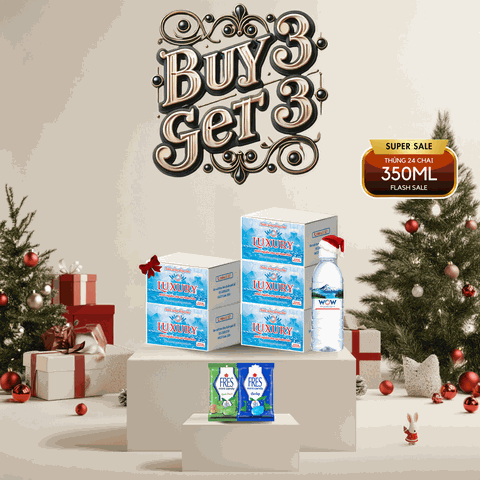 Thùng 24 chai WOW Nước Uống Tinh Khiết 350ML
