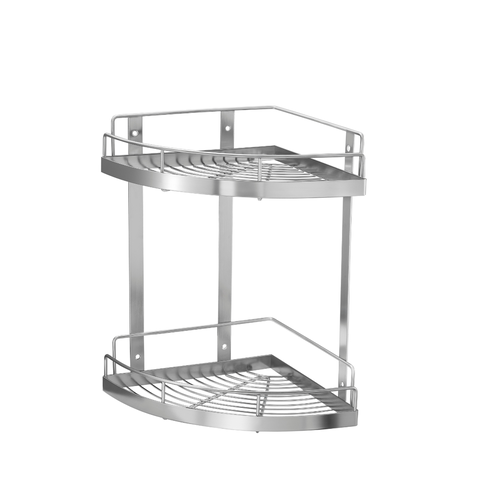 KỆ GÓC 2 TẦNG INOX 304