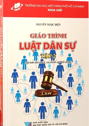 Sách Giáo trình luật dân sự - tập 2 (Tái bản lần thứ 5 có chỉnh sửa bổ sung)  của tác giả Nguyễn Ngọc Điện