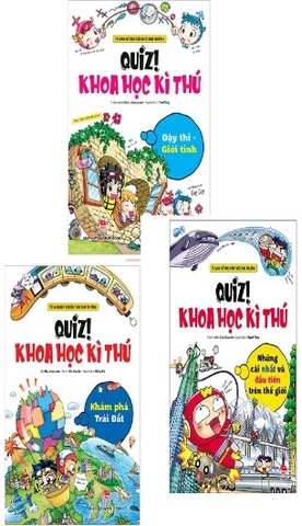 Combo (3 Cuốn Sách) Quiz! Khoa Học Kì Thú: Dậy Thì Giới Tính - Khám Phá Trái Đất - Những Cái Nhất Và Đầu Tiên Trên Thế Giới - Nhiều Tác Giả