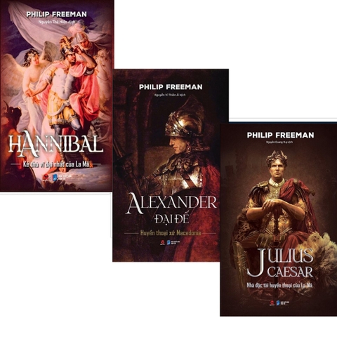 Combo Sách: Hannibal  - Julius Caesar - Alexander Đại Đế (bộ 3 cuốn) của tác giả Philip Freeman