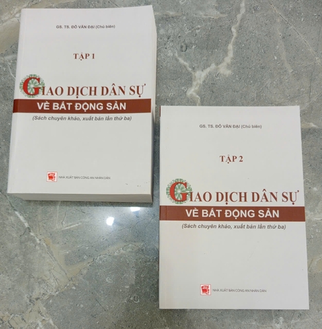 Bộ Sách: Giao Dịch Dân Sự Về Bất Động Sản (Bộ 2 tập) - GS.TS. Đỗ Văn Đại