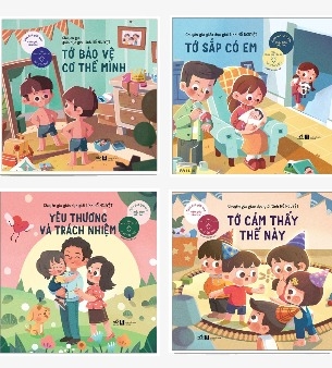 Combo sách Giáo Dục Giới Tính Mẫu Giáo Tiểu Học (Bộ 4 Cuốn) của tác giả Hồ Nguyệt