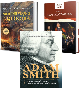 Combo (3 Cuốn Sách) Luận về cảm thức đạo đức + Sự Thịnh Vượng Của Các Quốc Gia + Kỷ Yếu 300 Năm Adam Smith (1723-2023)